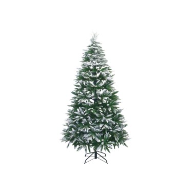 Árvore Natal Verde Com Neve 210CM