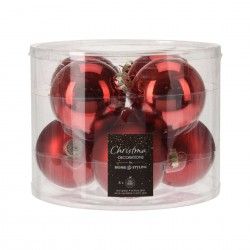 Bola Natal Vermelho 7CM Pack 8