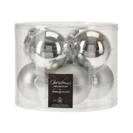 Bola Natal Prateada 7CM Pack 8 - Image product