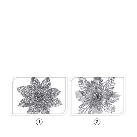 Flor Natal Prateada 21CM - Image product