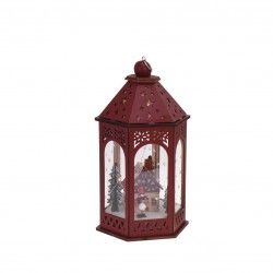 Lanterna Cena de Natal Vermelho 16X14X29CM Lanterna Cena de Natal Vermelho 16X14X29CM