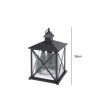 Lanterna Natal Com Led Preto 38CM Lanterna Natal Com Led Preto 38CM