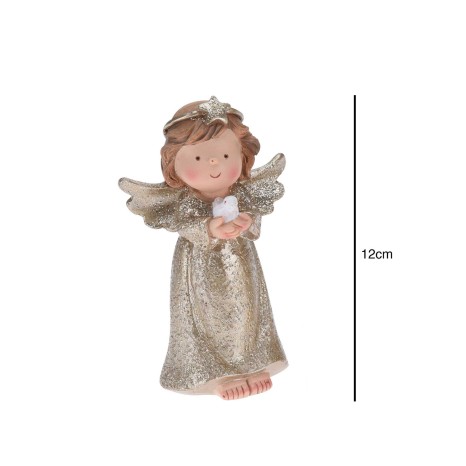 Anjo Decorativo Resina Dourado 12CM - Image product