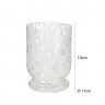 Porta Velas Vidro Branco Ø 11X15CM Porta Velas Vidro Branco Ø 11X15CM