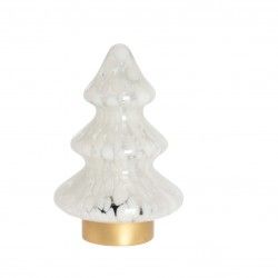 Lmpada Mesa Com Luz Led rvore Natal Vidro 20CM