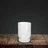 Porta Velas Vidro Branco Ø 11X15CM Porta Velas Vidro Branco Ø 11X15CM