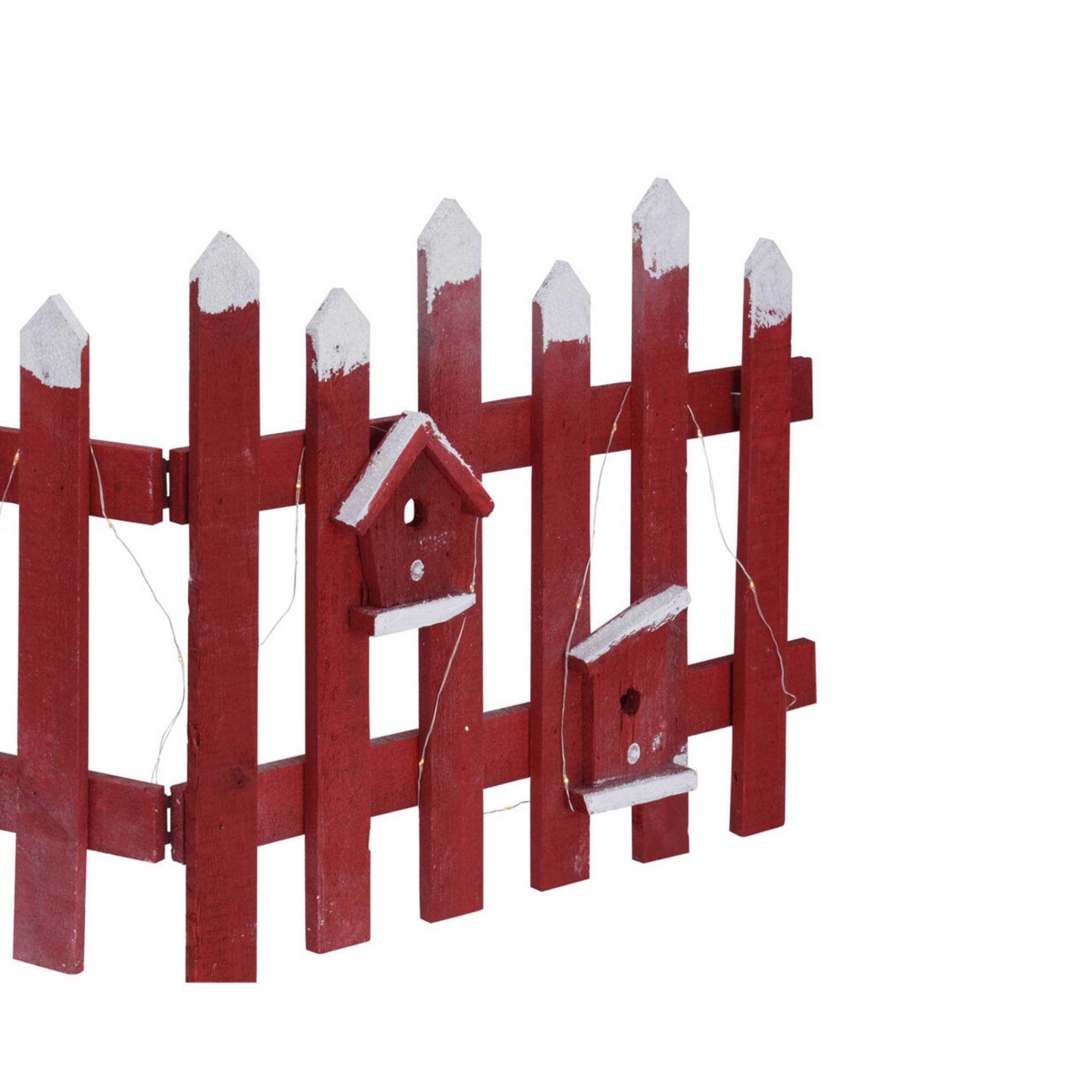 Cerca Com luzes led 98X40CM Vermelho