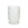 Porta Velas Vidro Branco Ø 11X15CM Porta Velas Vidro Branco Ø 11X15CM