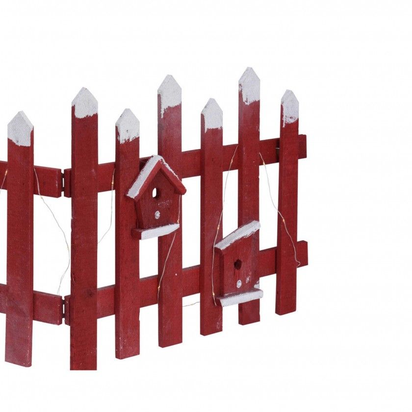 Cerca Com luzes led 98X40CM Vermelho