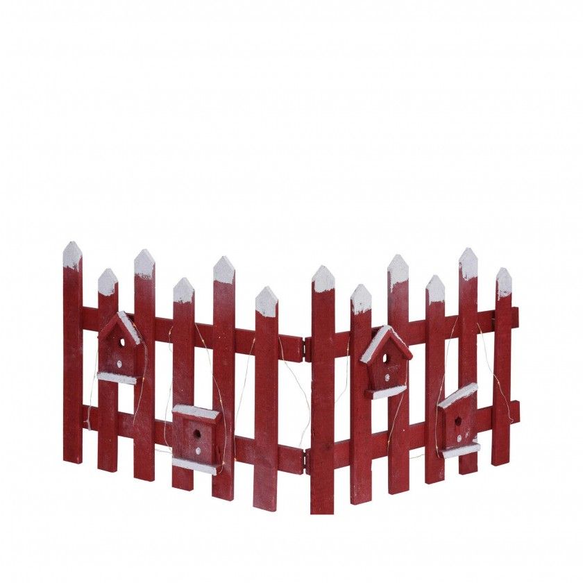 Cerca Com luzes led 98X40CM Vermelho Cerca Com luzes led 98X40CM Vermelho