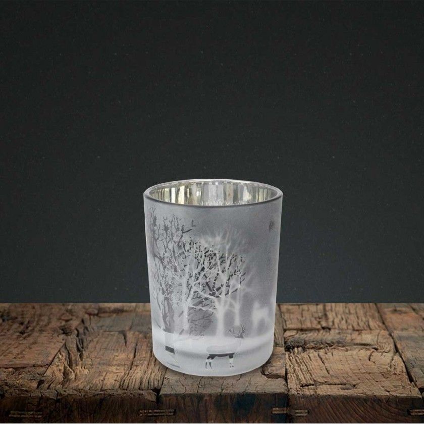 Porta Velas Vidro Ø 12CM Porta Velas Vidro Ø 12CM
