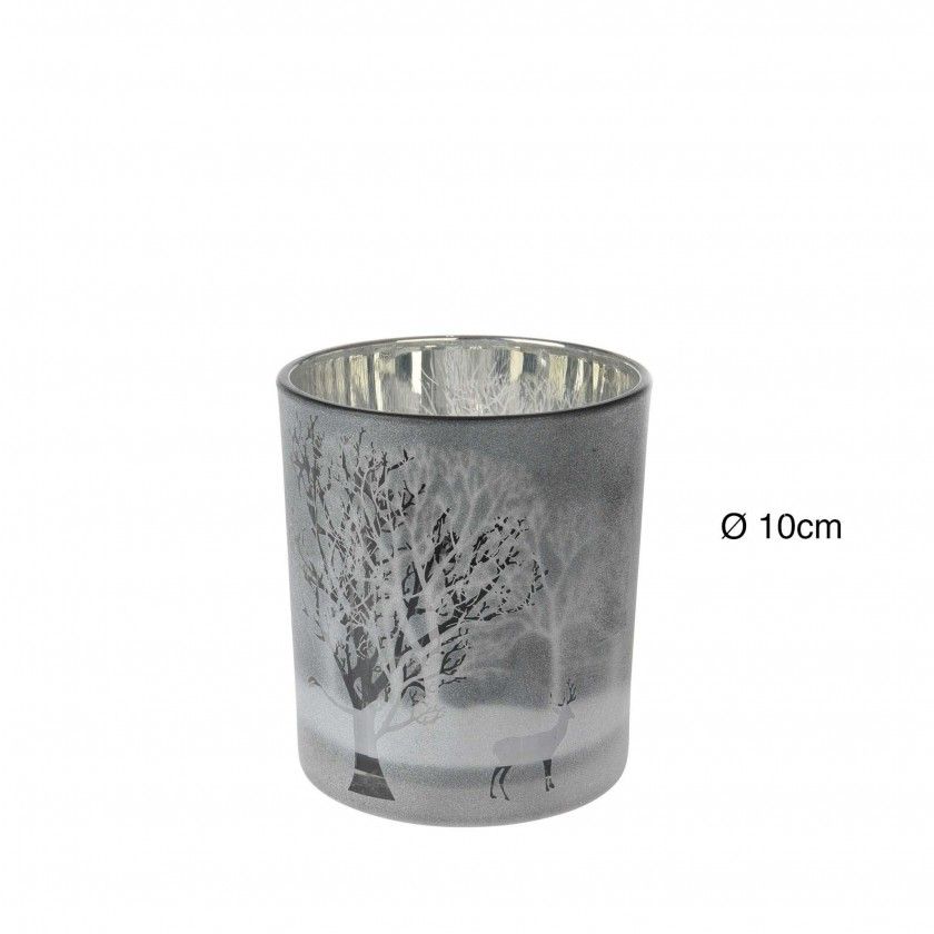 Porta Velas Vidro Ø 10CM Porta Velas Vidro Ø 10CM