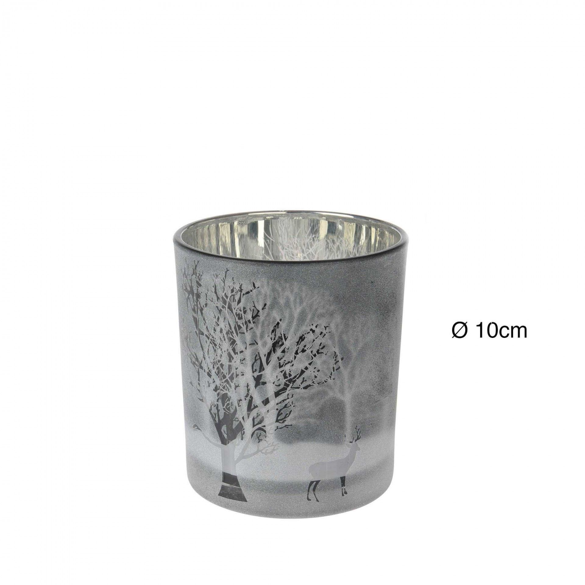 Porta Velas Vidro Ø 10CM