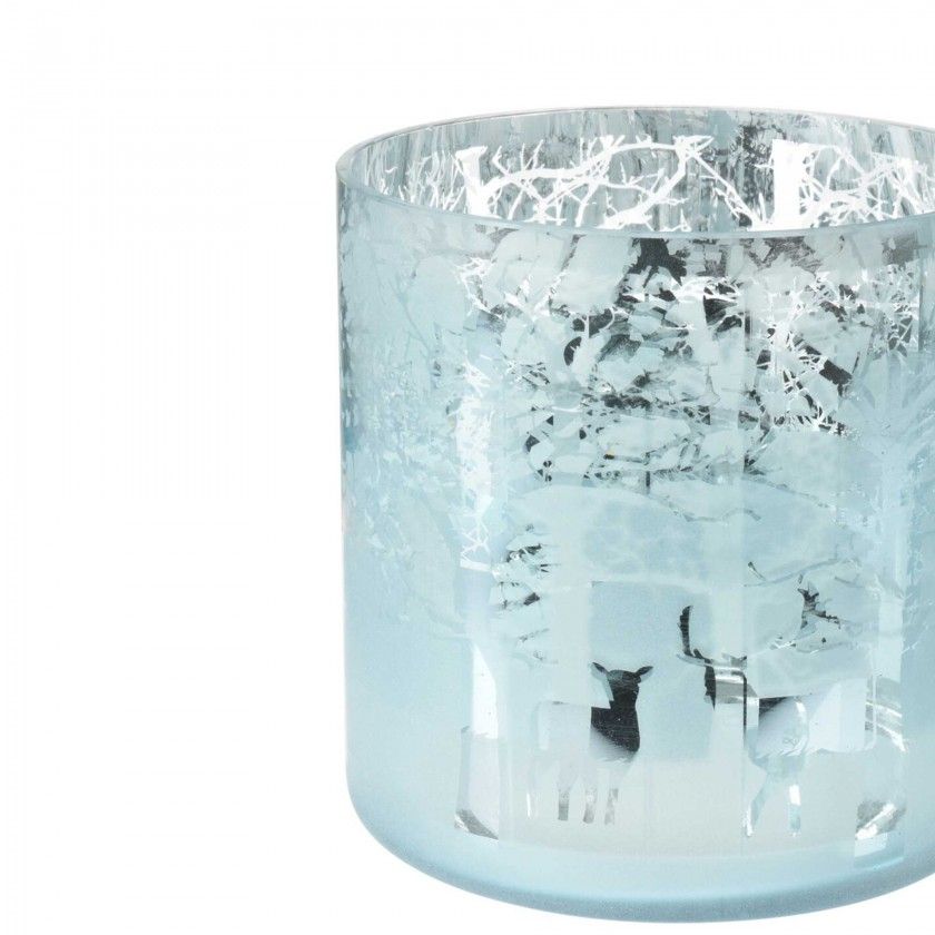 Porta Velas Vidro Ø 15CM Porta Velas Vidro Ø 15CM