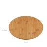Tábua Servir Giratória Bambu 35X3cm Tábua Servir Giratória Bambu 35X3cm
