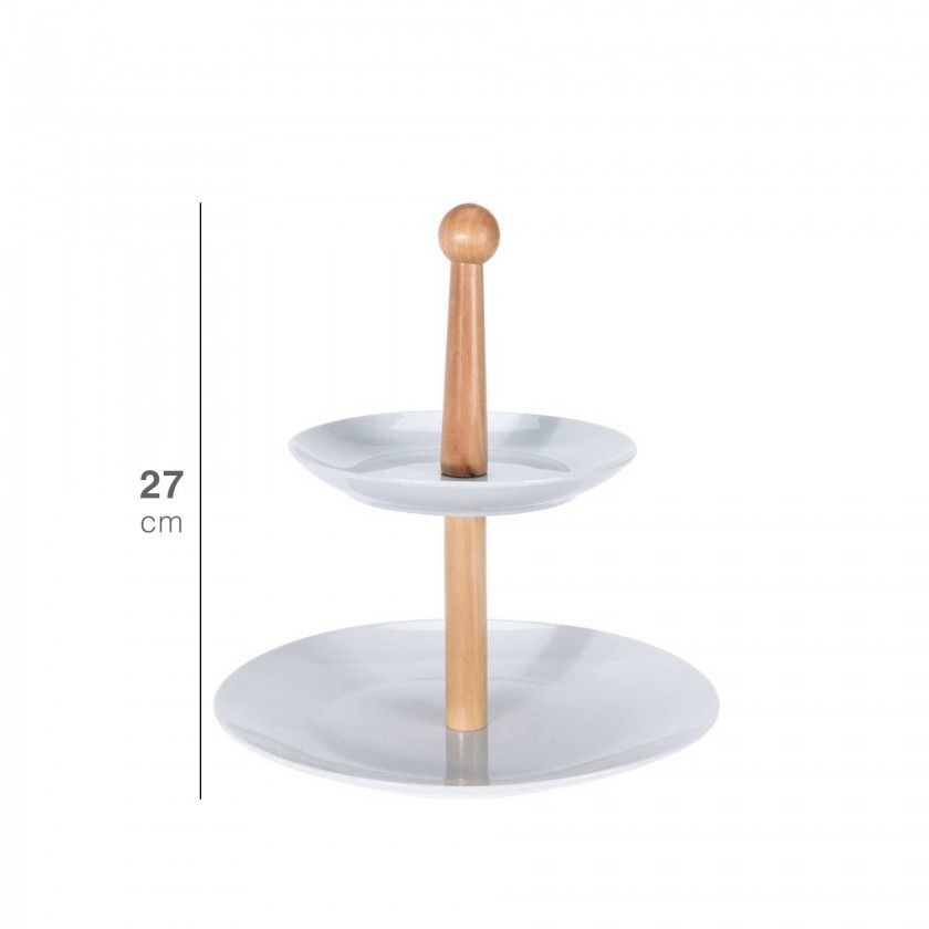 Suporte Bolos com 2 Andares 27CM Suporte Bolos com 2 Andares 27CM