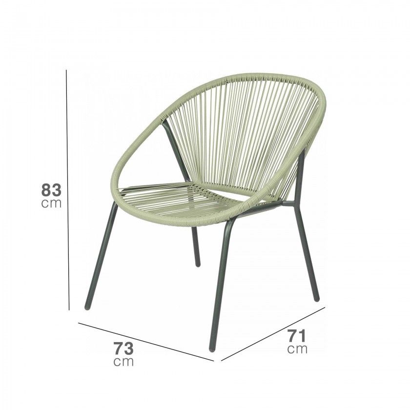 Cadeirão Jardim 73X71X83CM Cadeirão Jardim 73X71X83CM