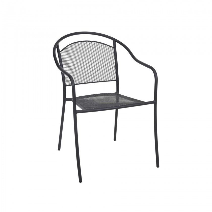 Cadeira Empilhvel Ao Cinza 55X81CM