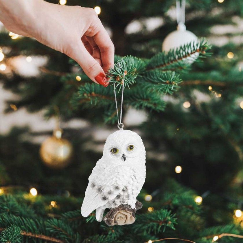 Pendente Coruja Branca 10CM