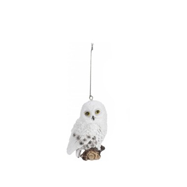 Pendente Coruja Branca 10CM