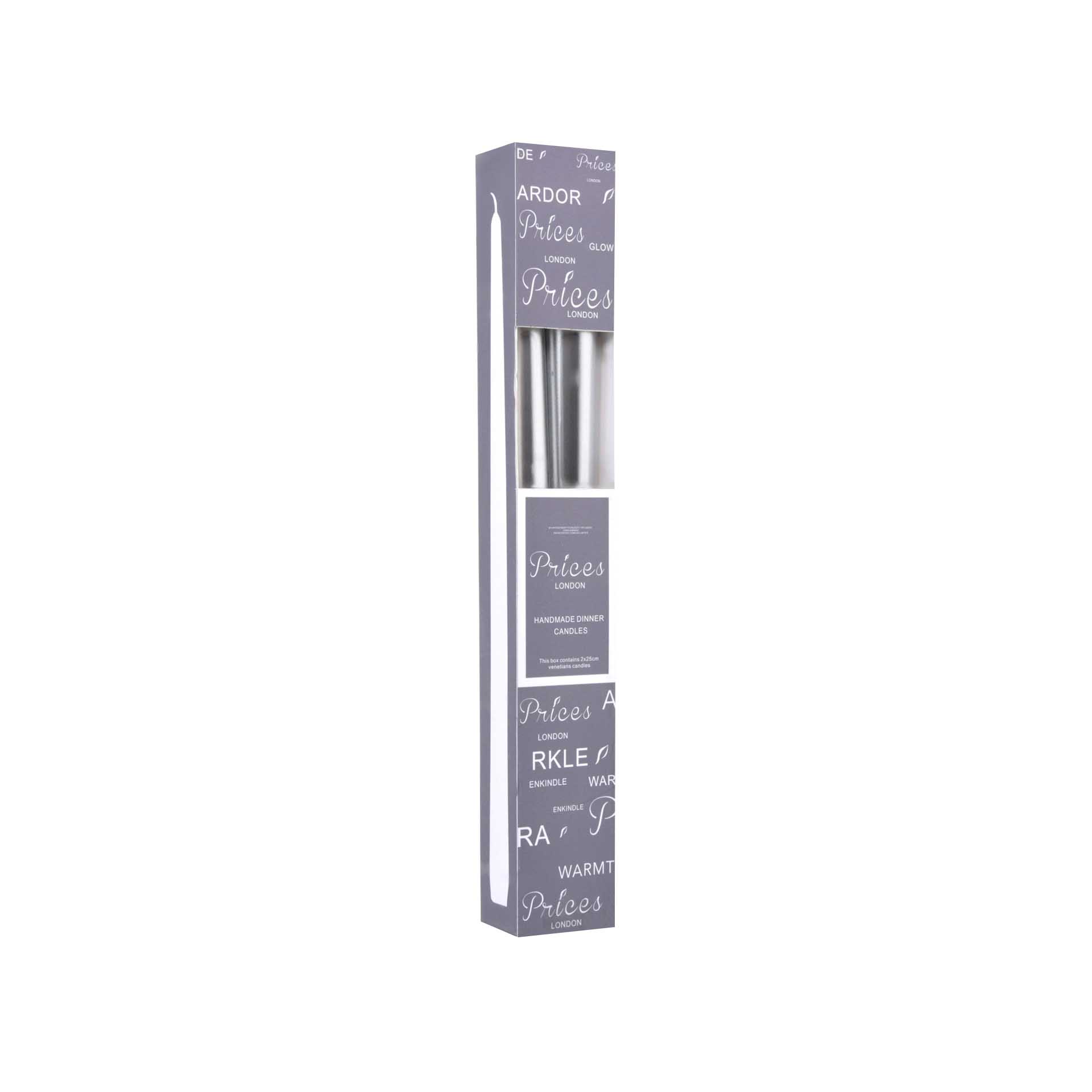Velas 25cm Pack 2