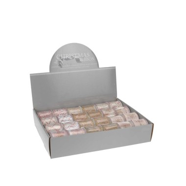Rolo Fita Bege Dourada 270X4CM
