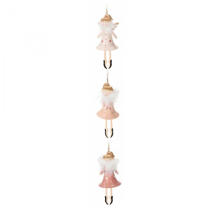 Anjo Pendurar Rosa 16CM