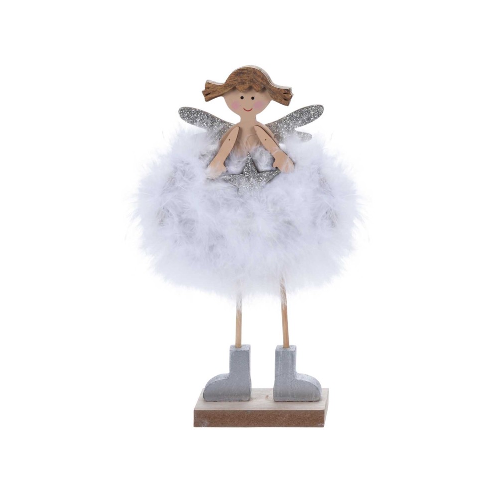 Anjo Madeira Com Vestido 24CM