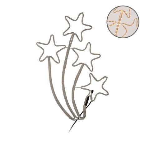 Estrelas P� Com Tubo Led Branco Conjunto 4 - Image product