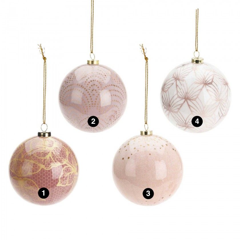 Bola Natal Estampada 10CM Bola Natal Estampada 10CM