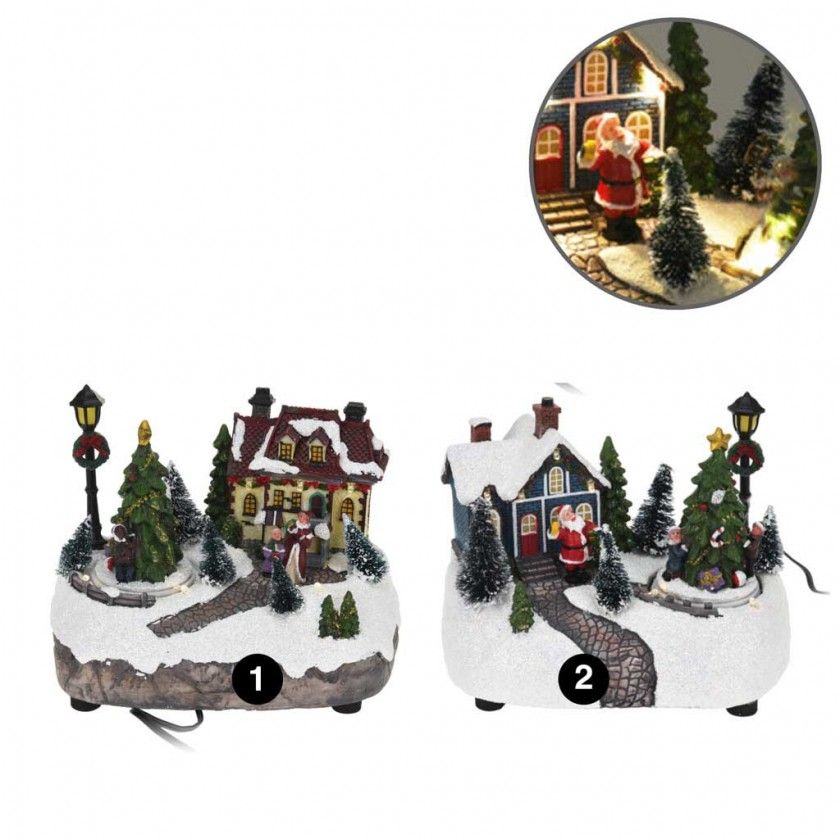 Decoração Natal Iluminada 18X12X14CM Decoração Natal Iluminada 18X12X14CM