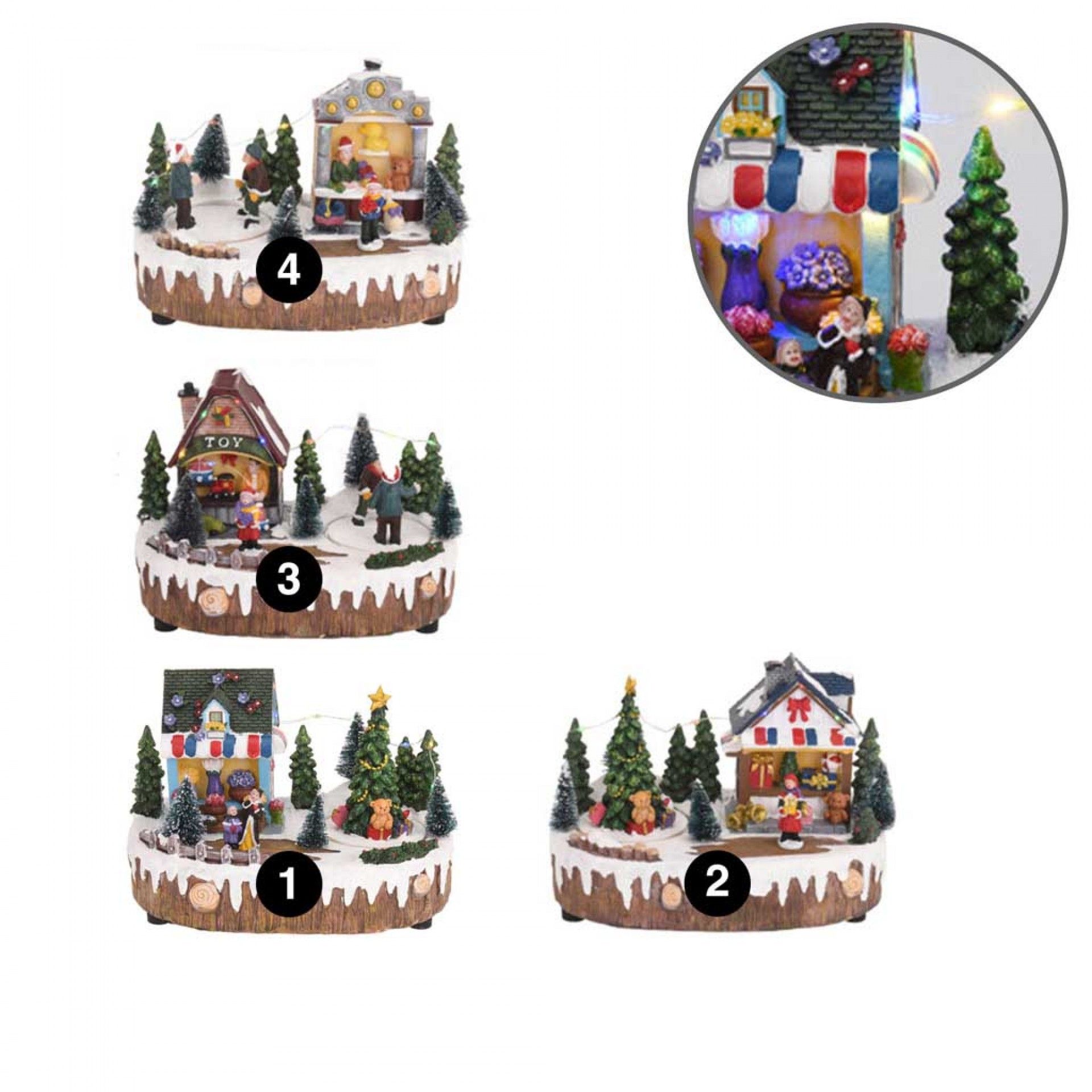 Decoração Natal Iluminada 21X13CM