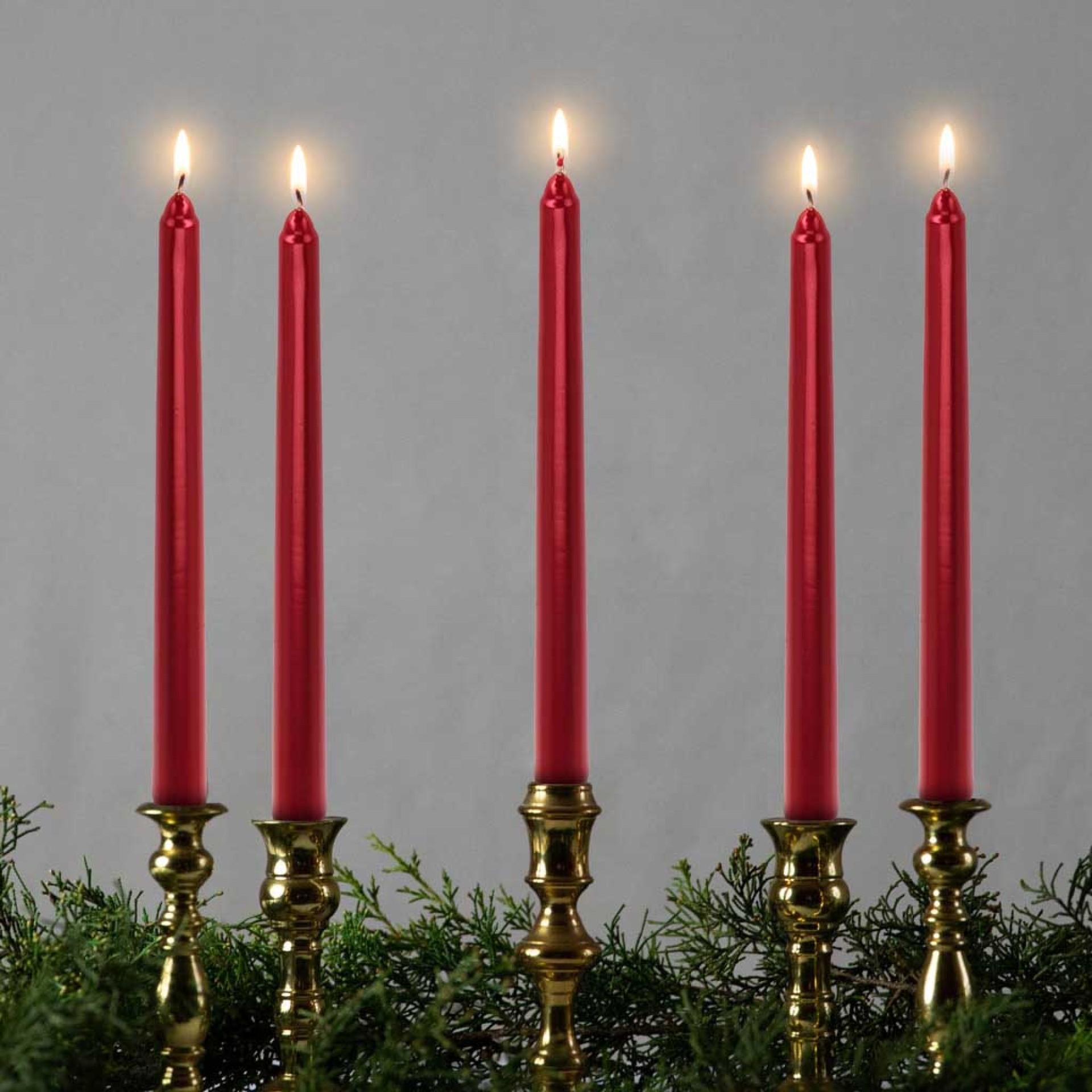 Velas Vermelhas 25CM Pack 2