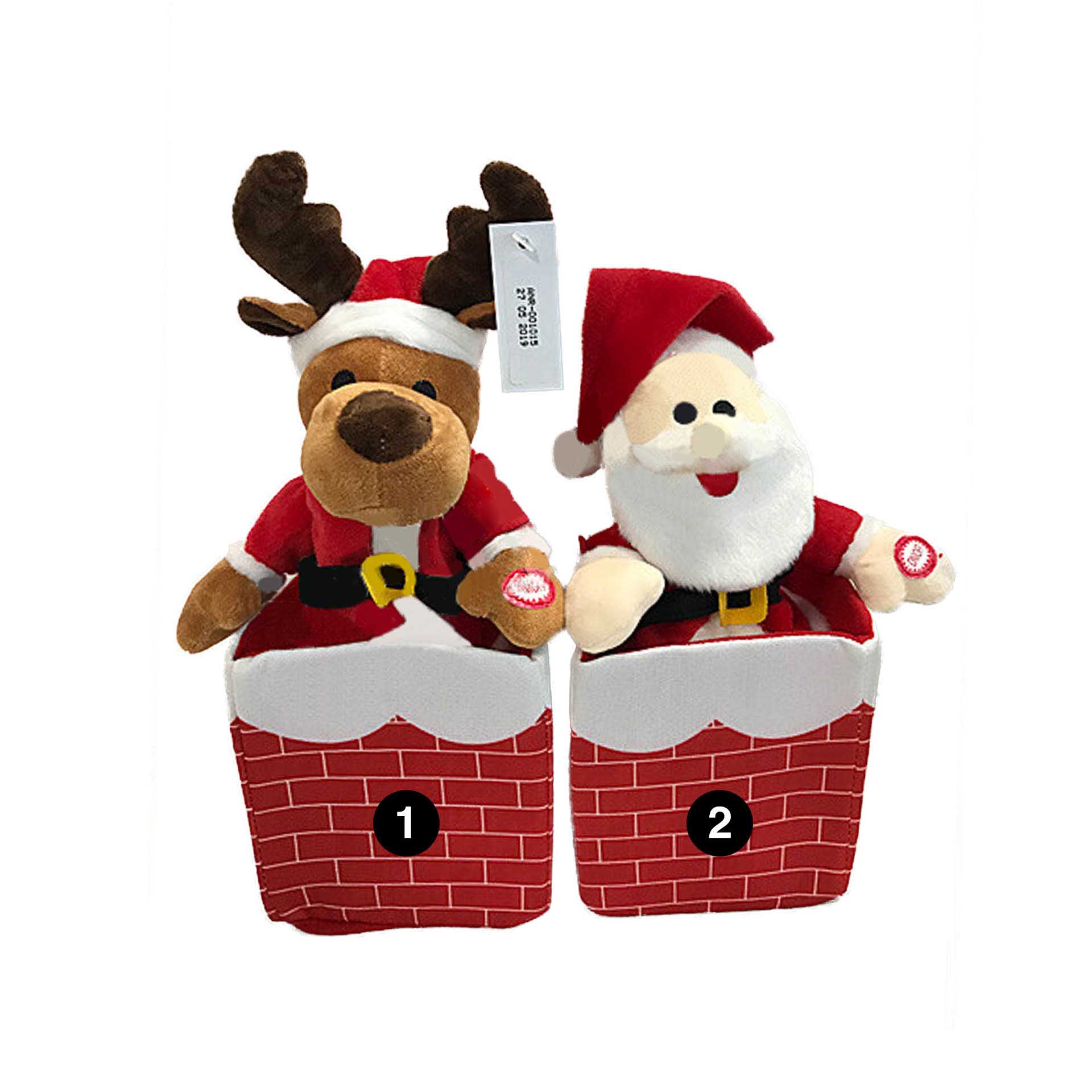 Peluche Rena Natal Vermelho 26CM