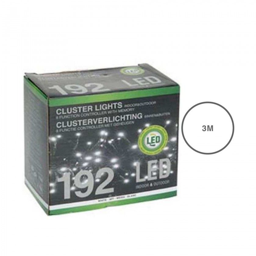 Grinalda 192 Leds Luz Fria