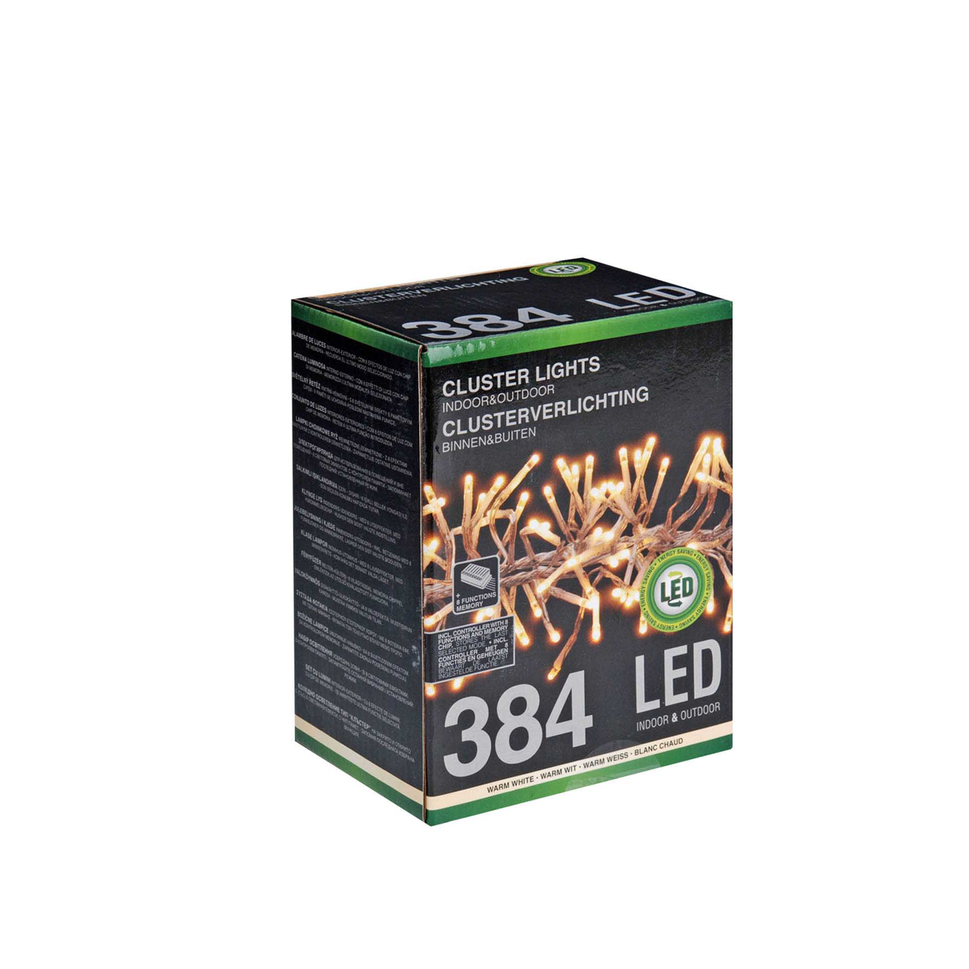 Grinalda 384 Leds Luz Quente