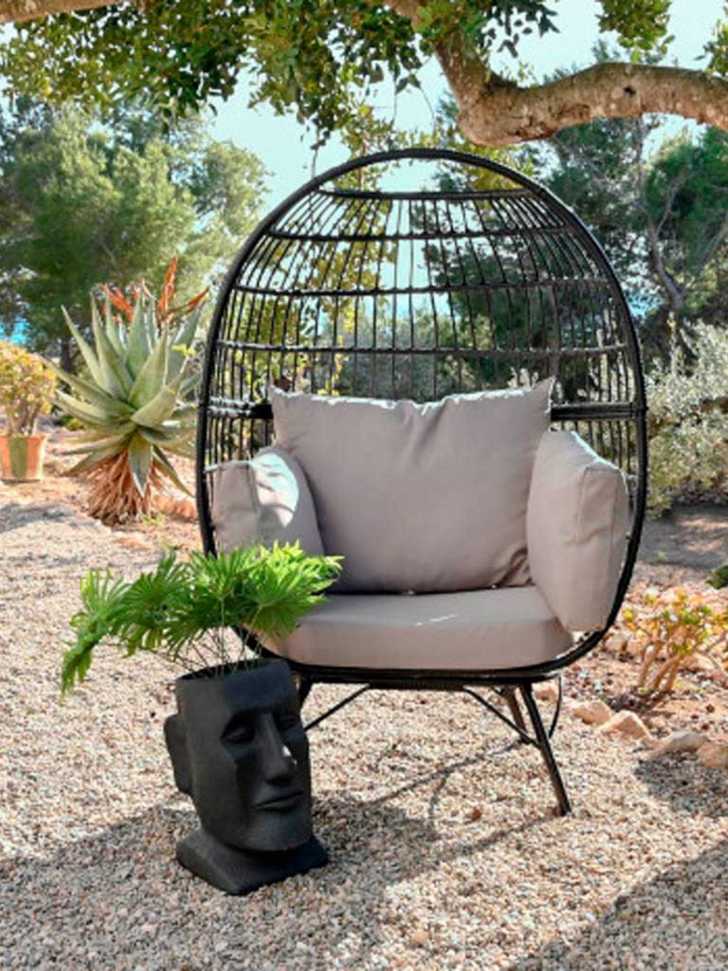 Poltrona Jardim Rattan 99X71X147cm