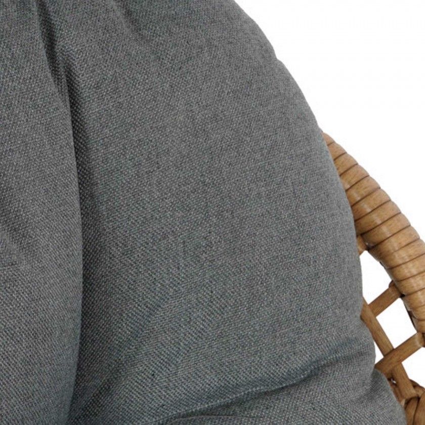 Conjunto 2 Cadeiras Rattan + Mesa Apoio 55X55X47cm