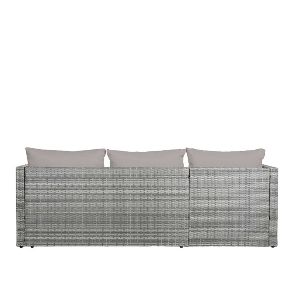 Conjunto Sofá Rattan + Mesa Apoio 195X130X62cm