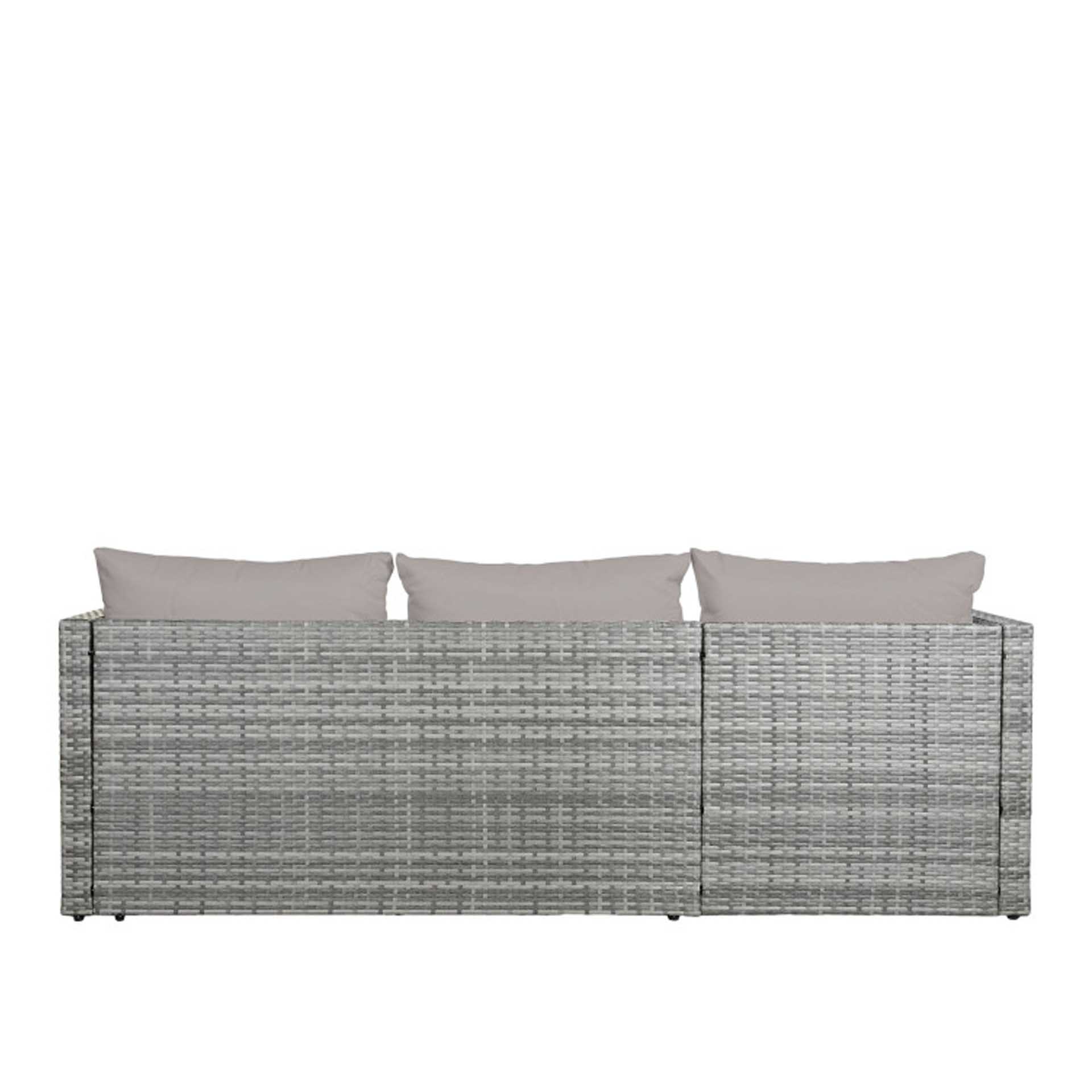 Conjunto Sofá Rattan + Mesa Apoio 195X130X62cm