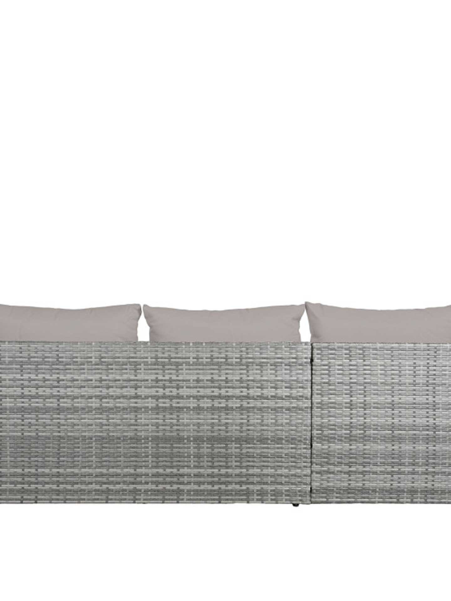 Conjunto Sofá Rattan + Mesa Apoio 195X130X62cm