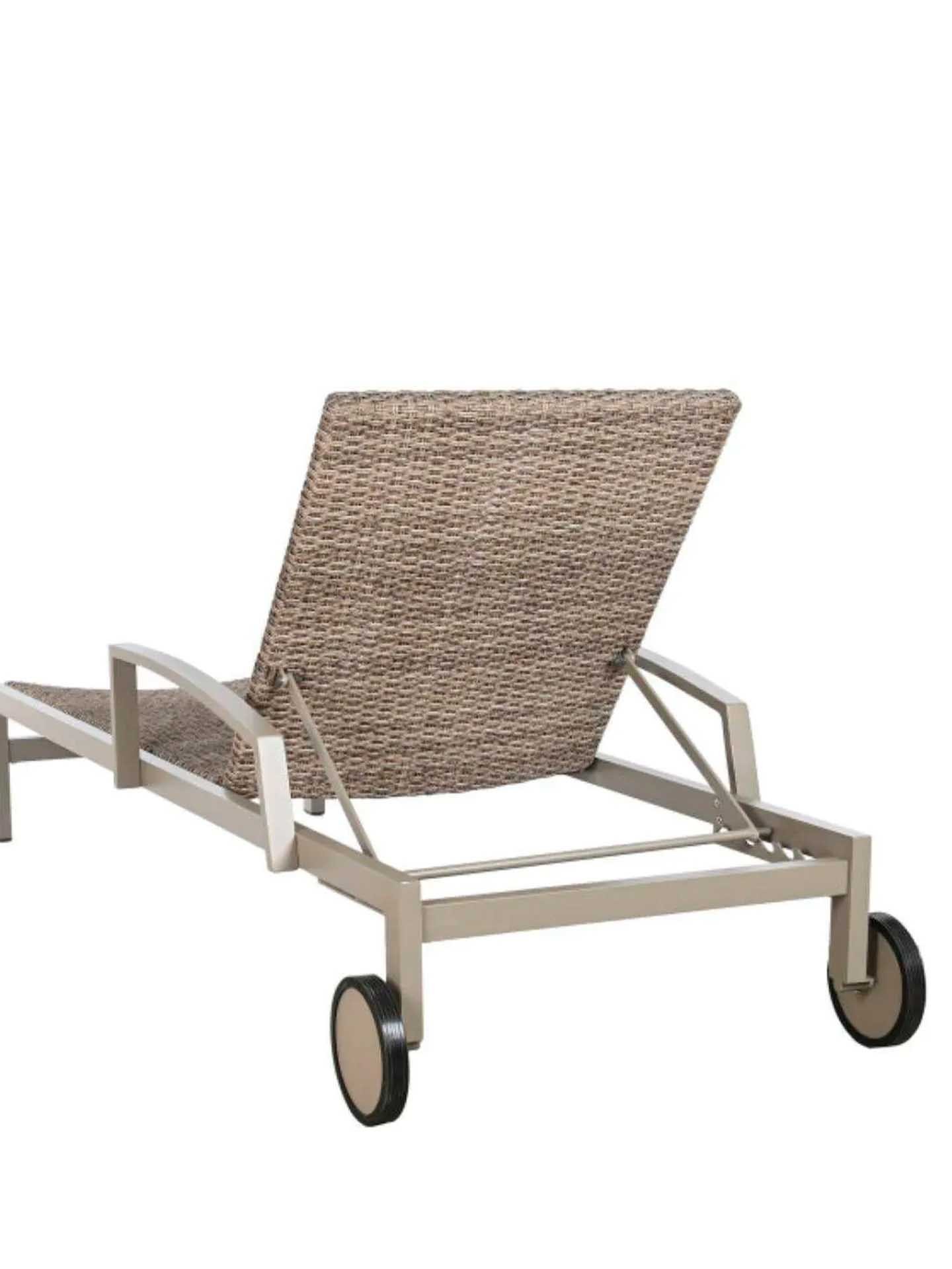 Espreguiçadeira Rattan / Alumínio 195X78X30cm