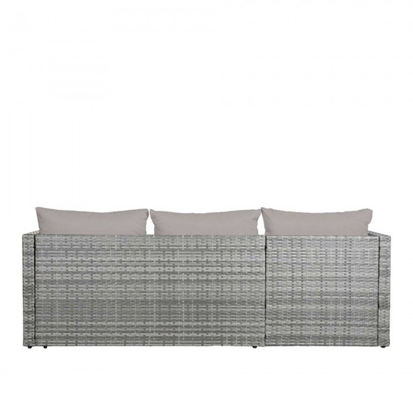 Conjunto Sof� Rattan + Mesa Apoio 195X130X62cm