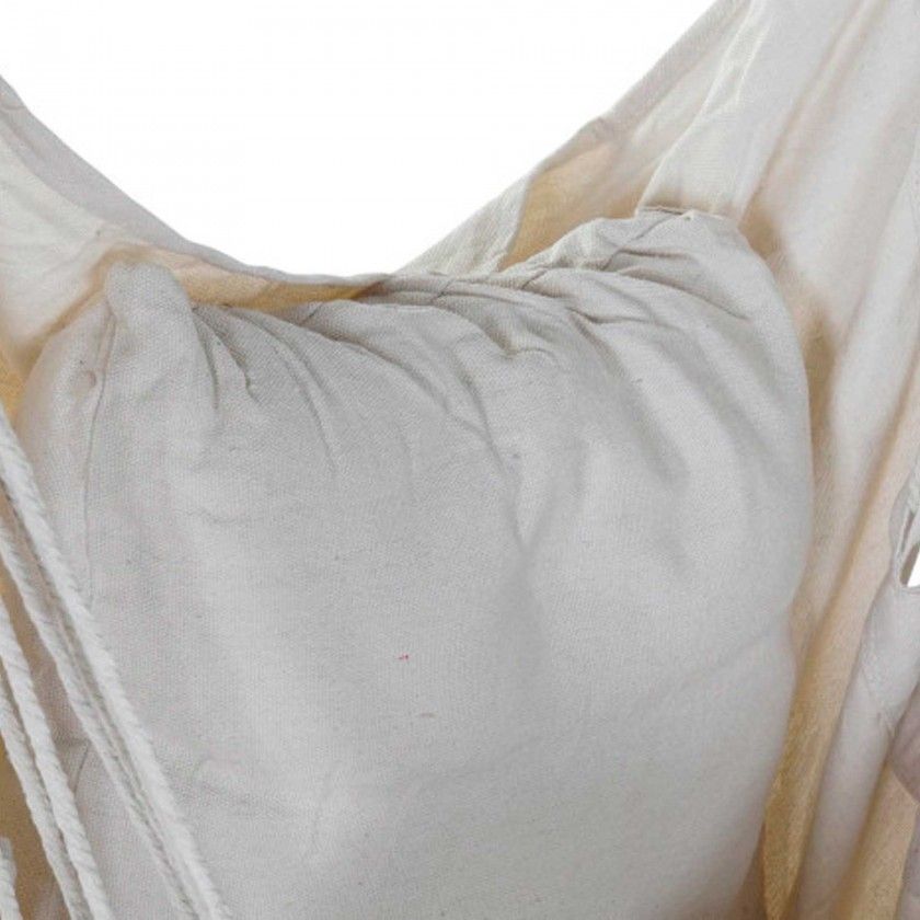 Cadeira Baloiço Algodão / Madeira 90X90X135cm Cadeira Baloiço Algodão / Madeira 90X90X135cm