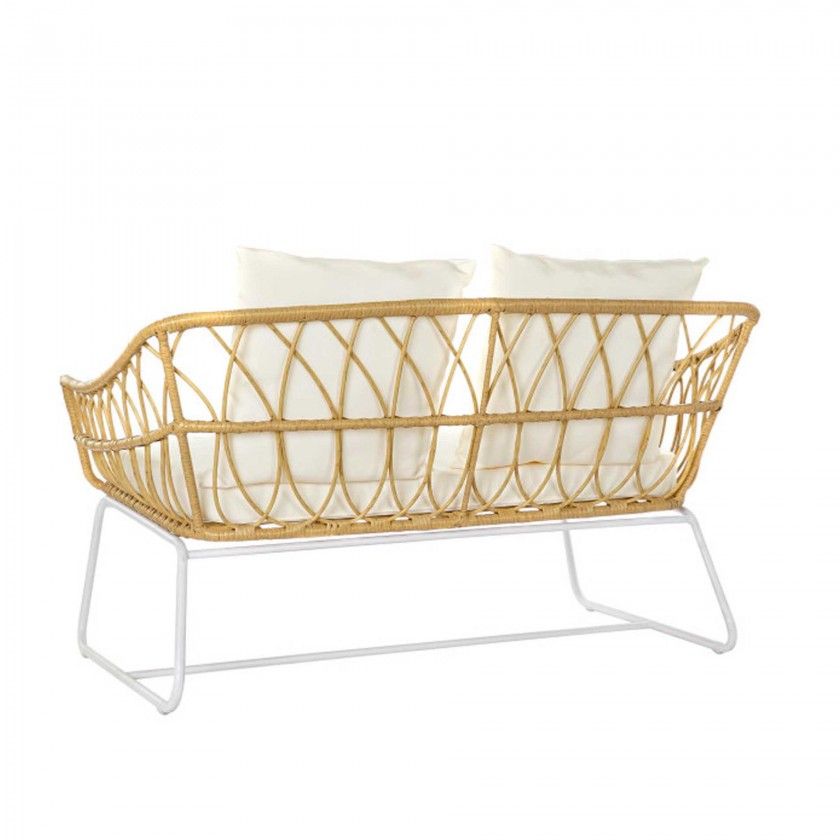 Sof� Rattan / Metal 132X58X80cm