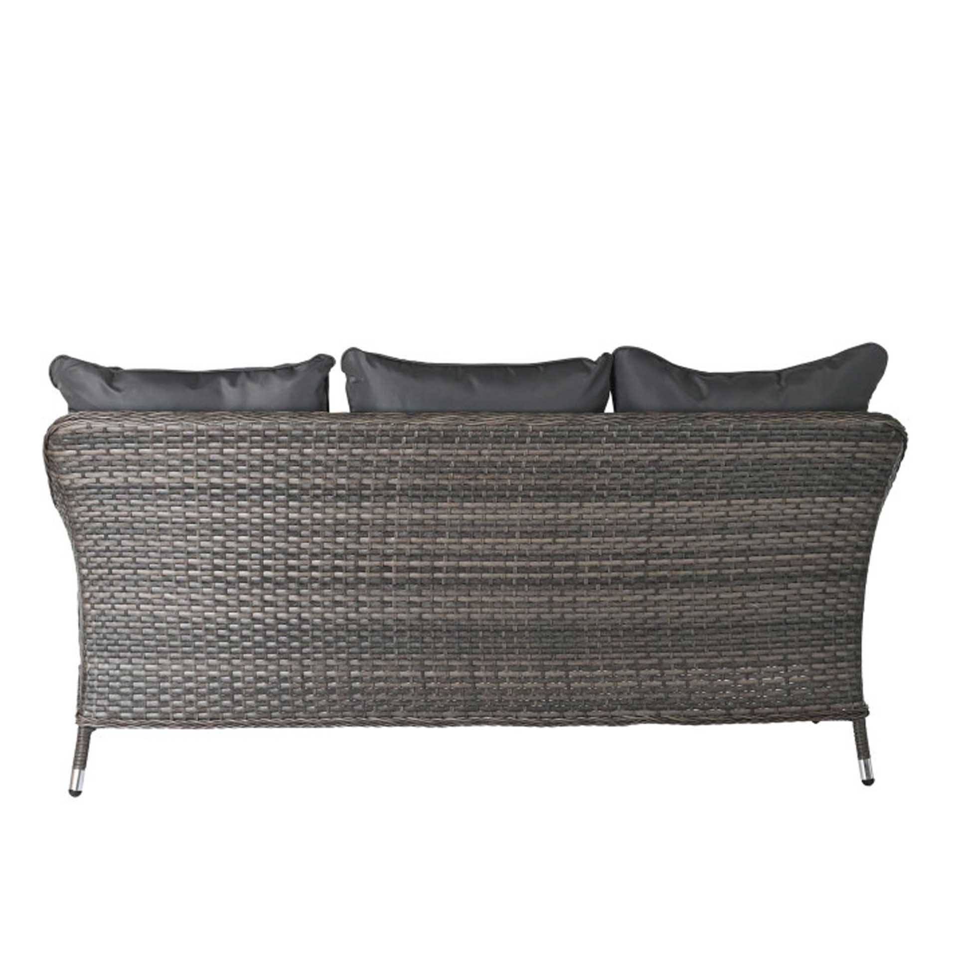 Conjunto 3 Sofás Rattan + Mesa Central 175X73X81cm
