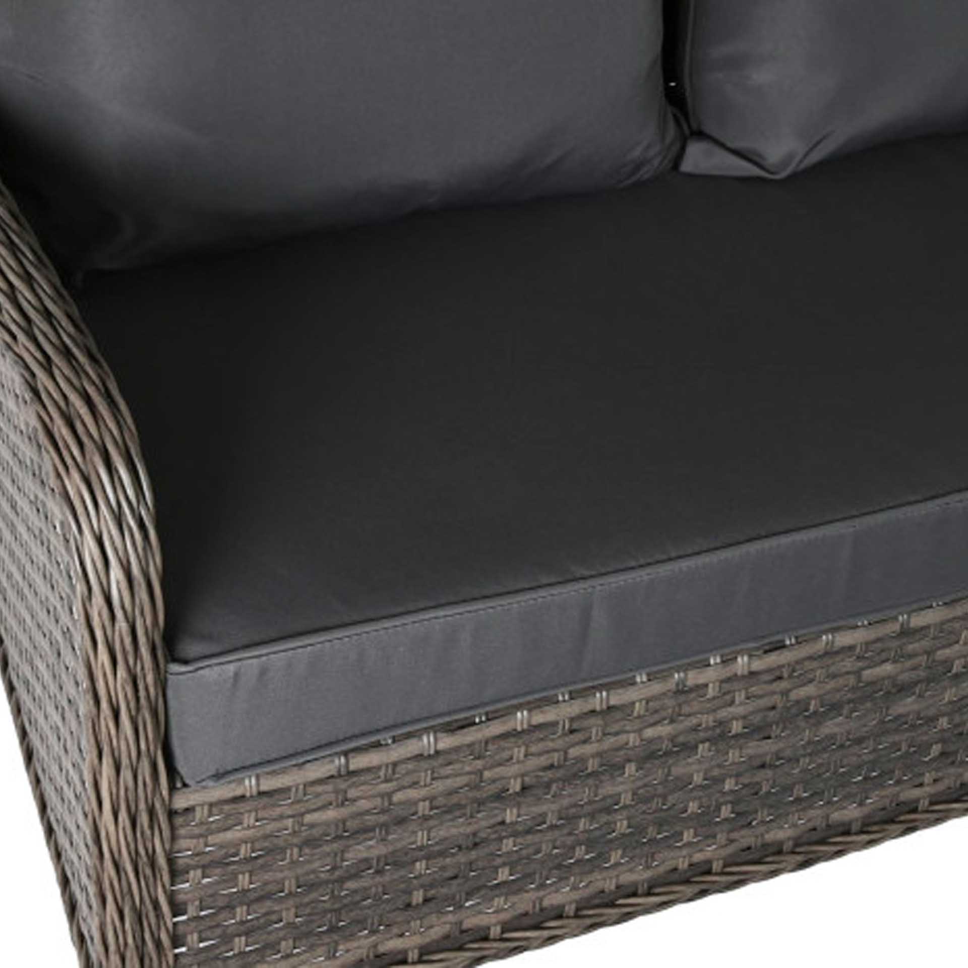 Conjunto 3 Sofás Rattan + Mesa Central 175X73X81cm