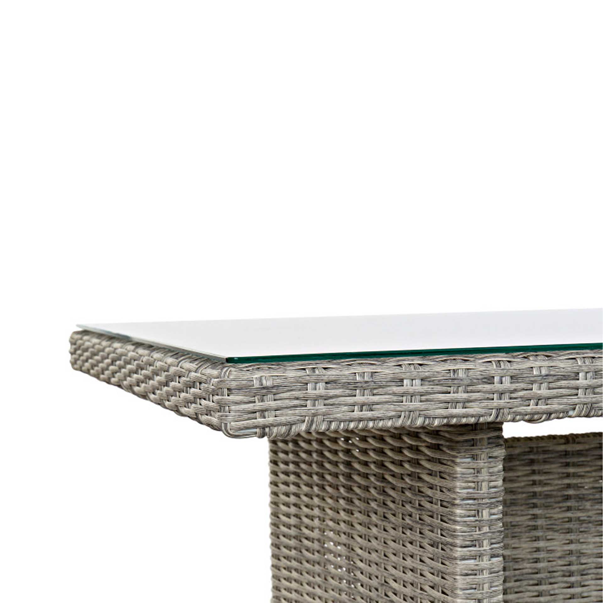 Conjunto 2 Sofás Rattan + 2 Bancos + Mesa Central 267X204X90cm