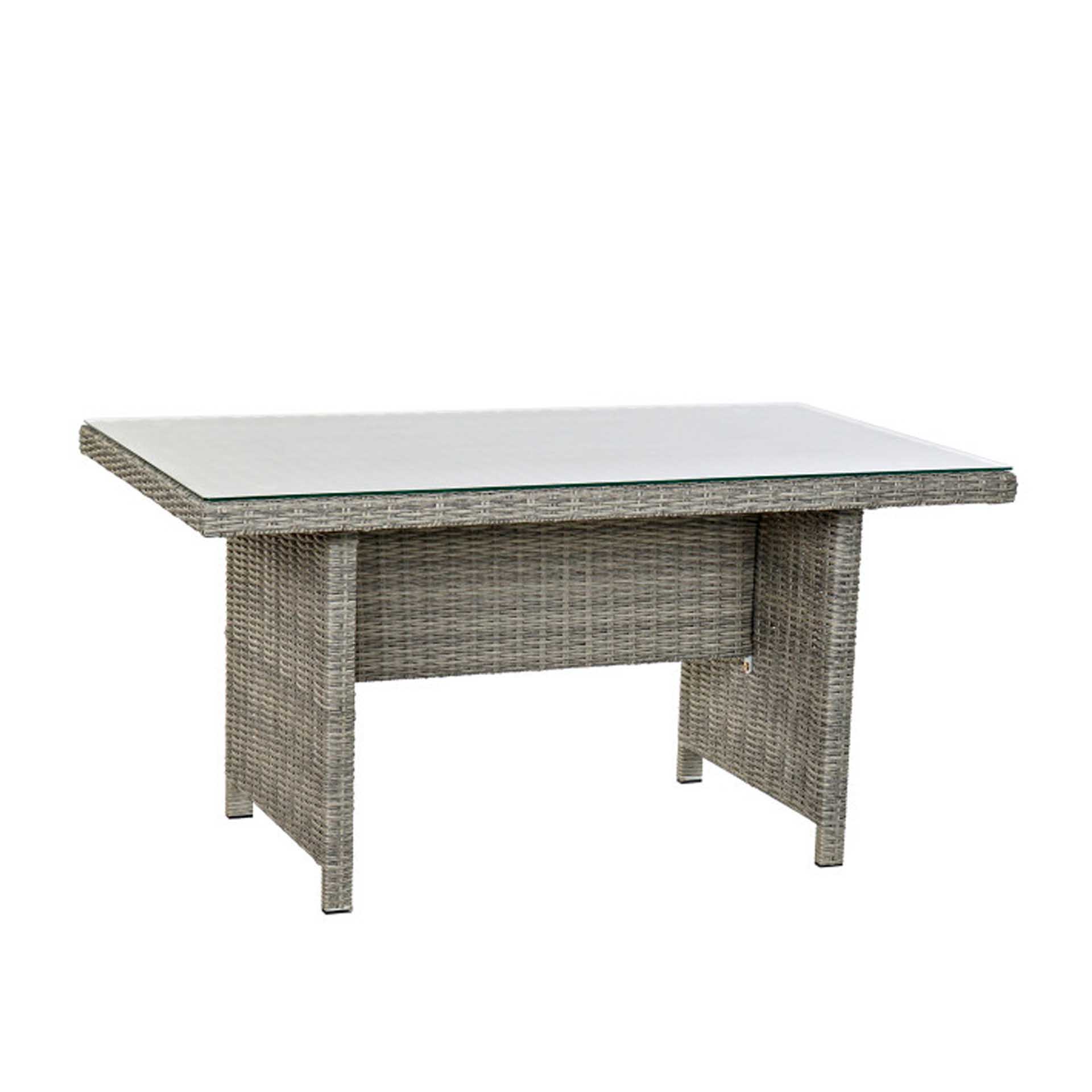Conjunto 2 Sofás Rattan + 2 Bancos + Mesa Central 267X204X90cm