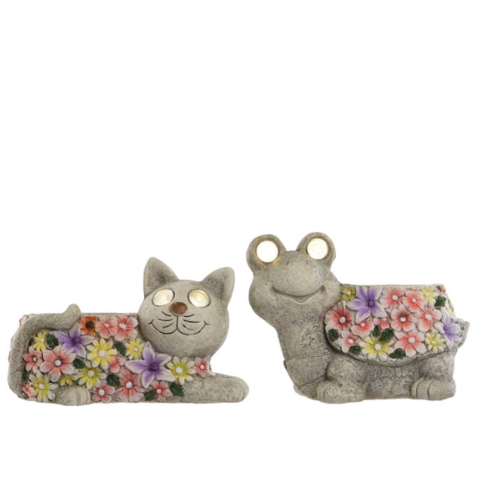 Figura Resina Led Solar 34X23X26cm